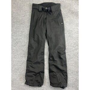 Eider Defender 2LS Snow Pants Women's 6 Black Wide Leg Ski Snowboard Belted
